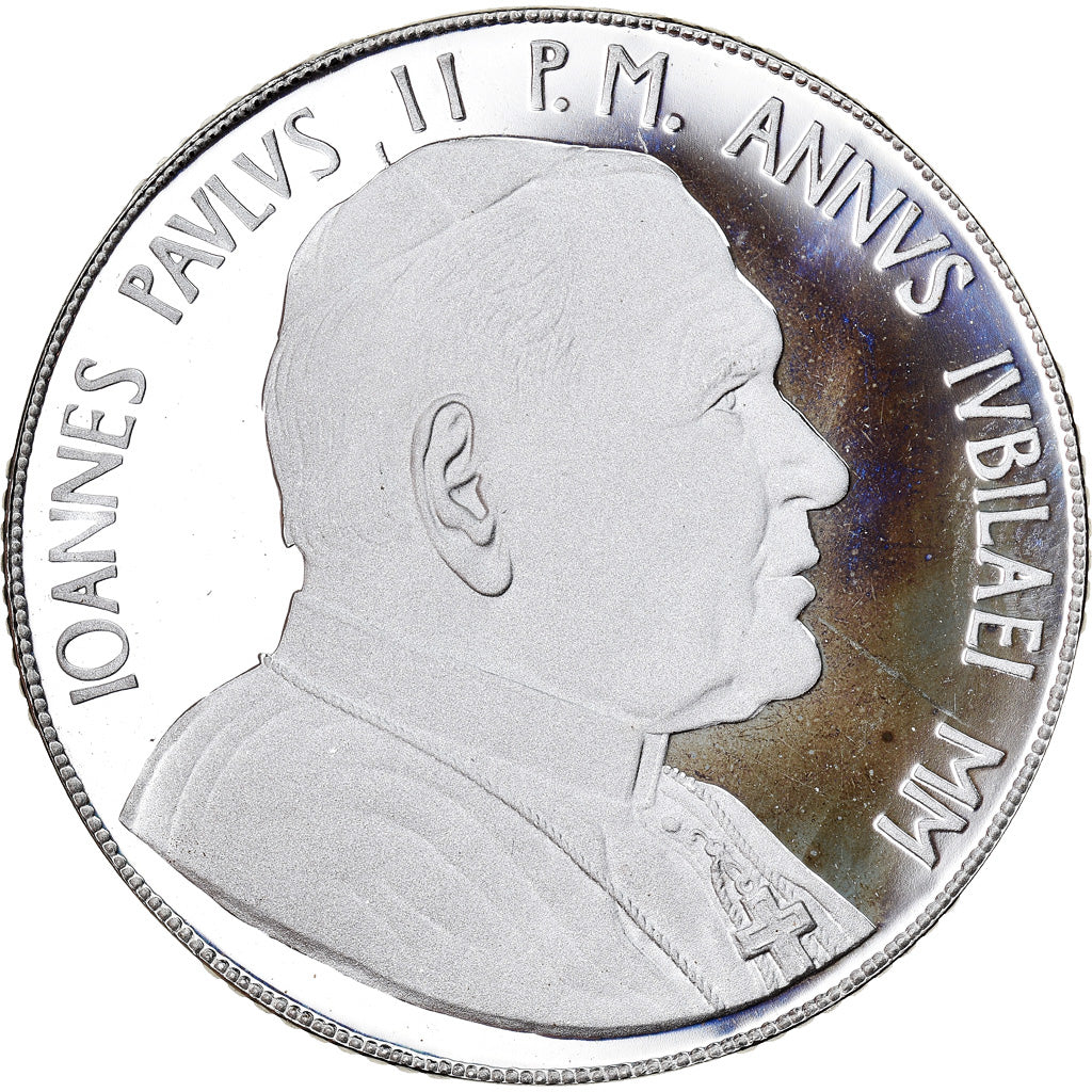 Coin, VATICAN CITY, John Paul II, 10000 Lire, 2000, Rome, MS(65-70), Silver