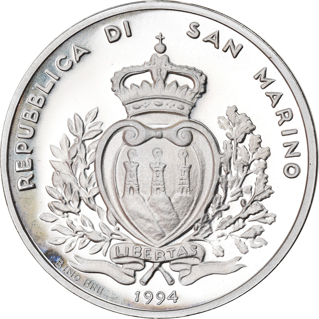 Coin, San Marino, 500 Lire, 1994, Rome, MS(65-70), Silver, KM:317