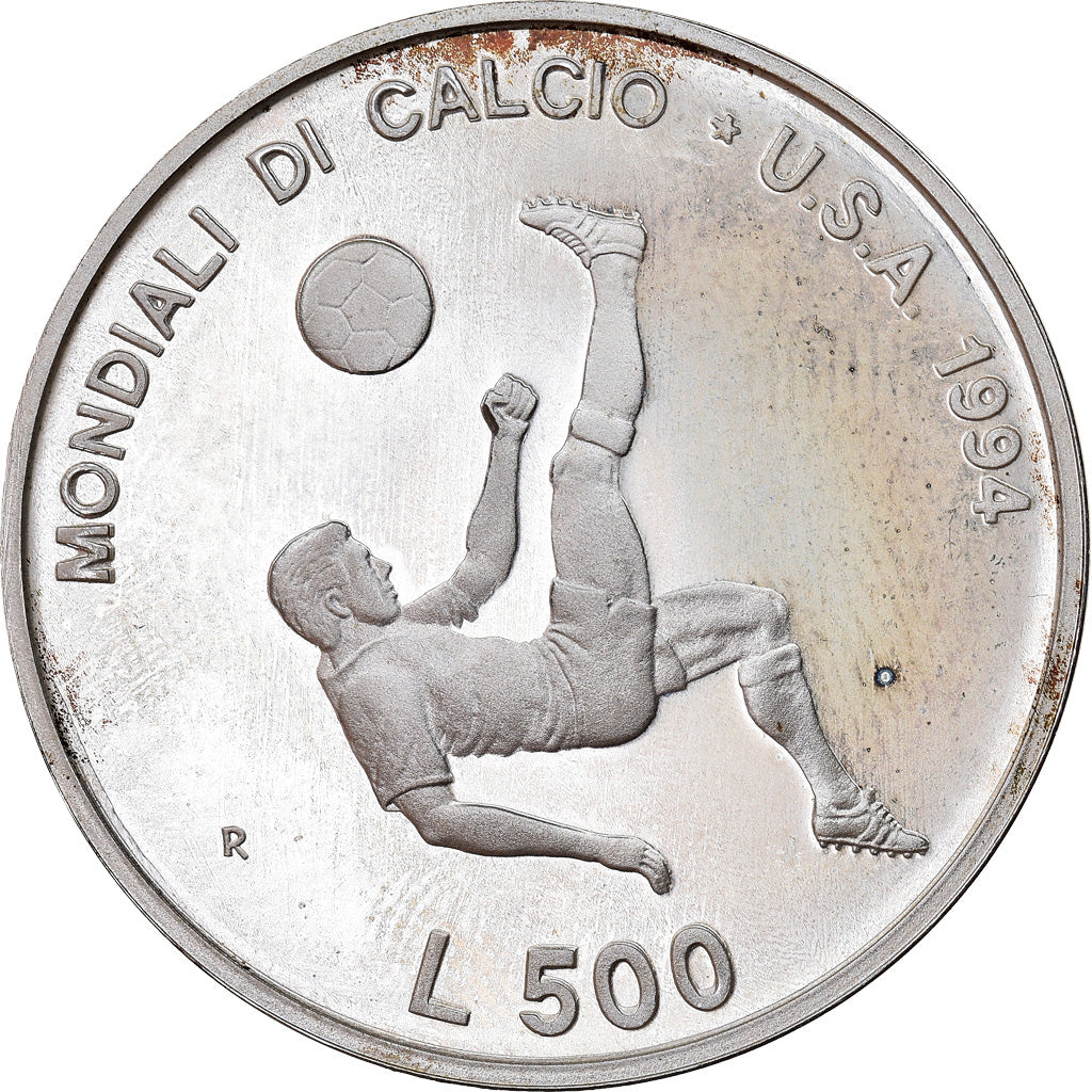 Coin, San Marino, 500 Lire, 1994, Rome, MS(65-70), Silver, KM:317