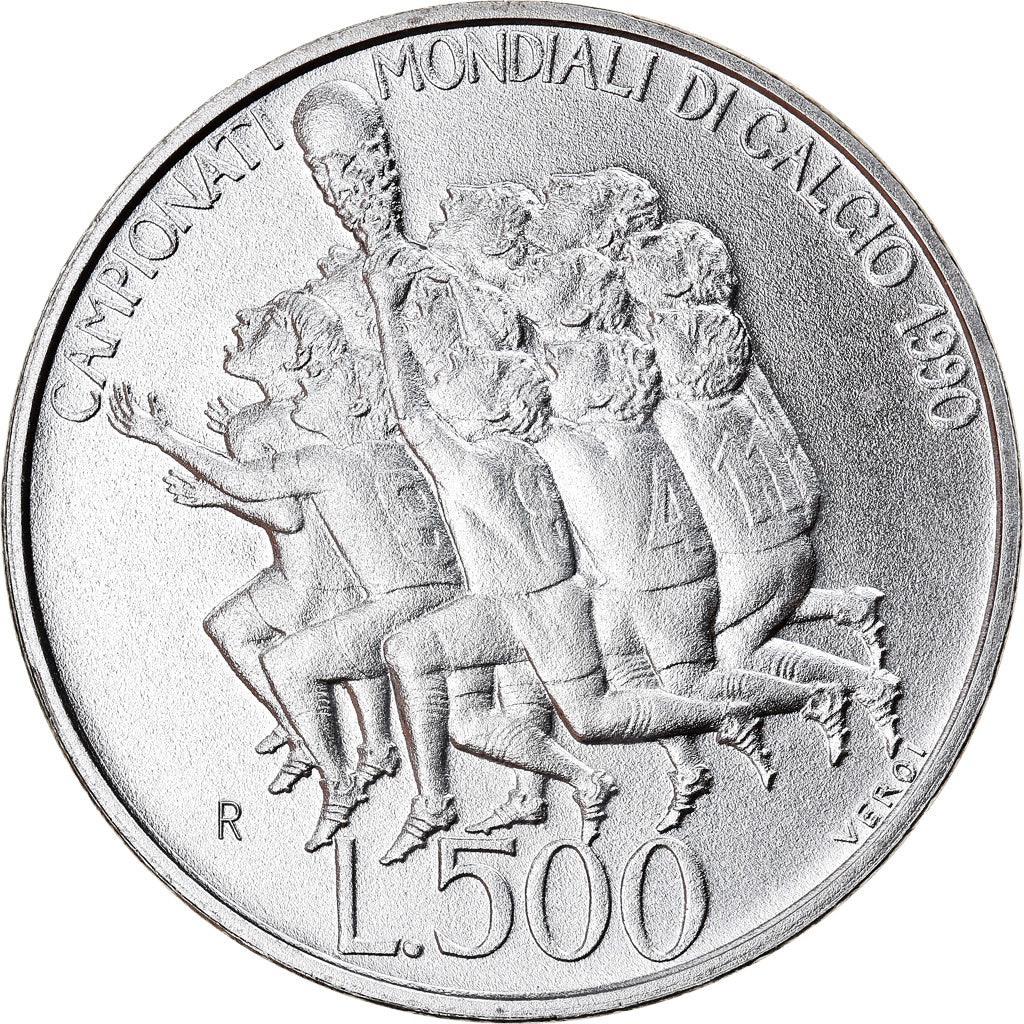 Coin, San Marino, 500 Lire, 1990, Rome, Proof, MS(65-70), Silver, KM:246