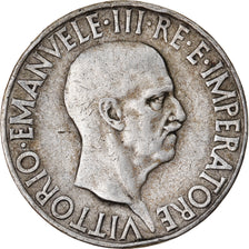 Moneta, Włochy, Vittorio Emanuele III, 10 Lire, 1936, Rome, EF(40-45), Srebro