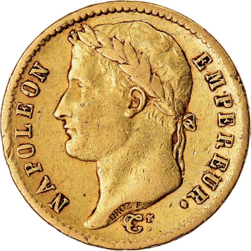 Coin, France, Napoléon I, 20 Francs, 1812, Paris, VF(30-35), Gold, KM:695.1