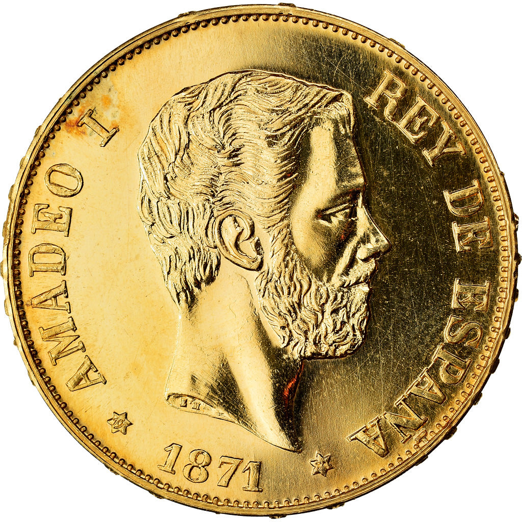 Moneda, España, 100 Pesetas, 1971, Madrid, Official restrike, FDC, Oro