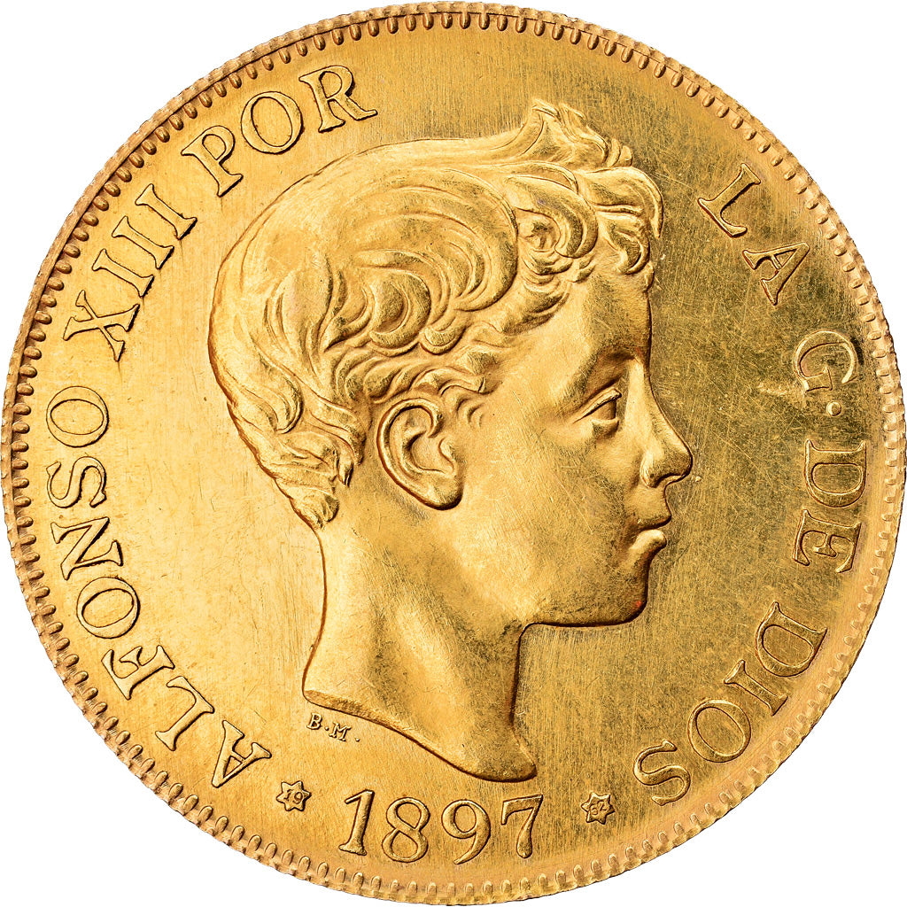Coin, Spain, Alfonso XIII, 100 Pesetas, 1962, Madrid, Official restrike