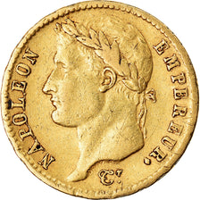 Moeda, França, Napoléon I, 20 Francs, 1811, Paris, EF(40-45), Dourado