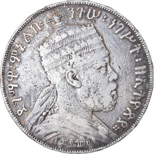 Coin, Ethiopia, Menelik II, Birr, 1897, Paris, VF(20-25), Silver, KM:5