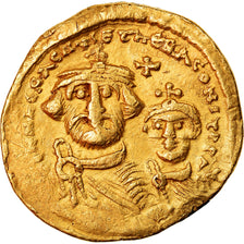 Moneta, Heraclius, Solidus, 610-641, Constantinople, EF(40-45), Złoto, Sear:743