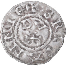 Moeda, França, Conan IV, Denarius, XIIth century, Rennes, Rara, AU(55-58)