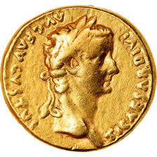Coin, Tiberius, Aureus, Lyon - Lugdunum, VF(30-35), Gold, RIC:29