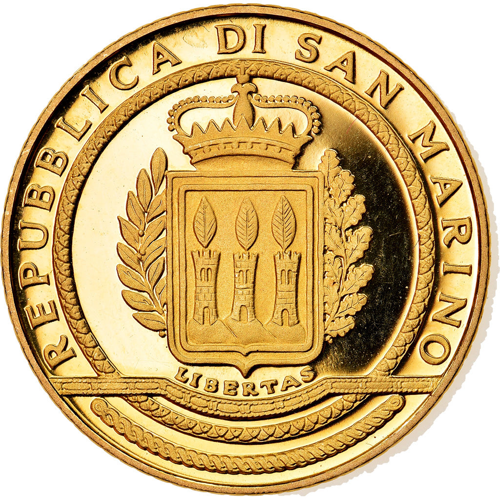 San Marino, 20 Euro, 2002, MS(65-70), Gold, KM:460