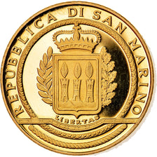 San Marino, 20 Euro, 2002, MS(65-70), Gold, KM:460