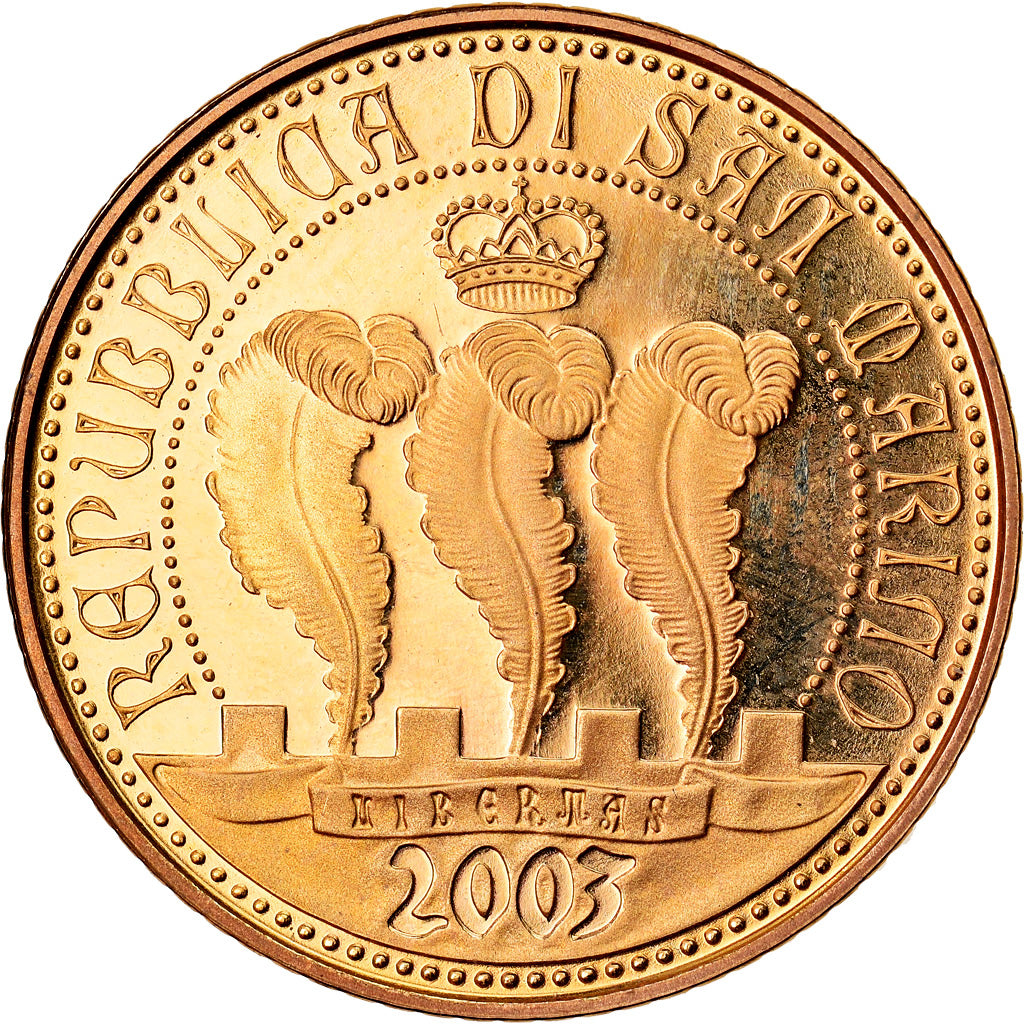 San Marino, 20 Euro, 2003, STGL, Gold, KM:455