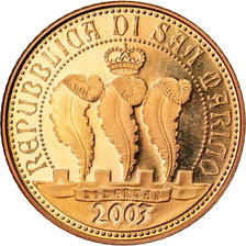 San Marino, 20 Euro, 2003, STGL, Gold, KM:455