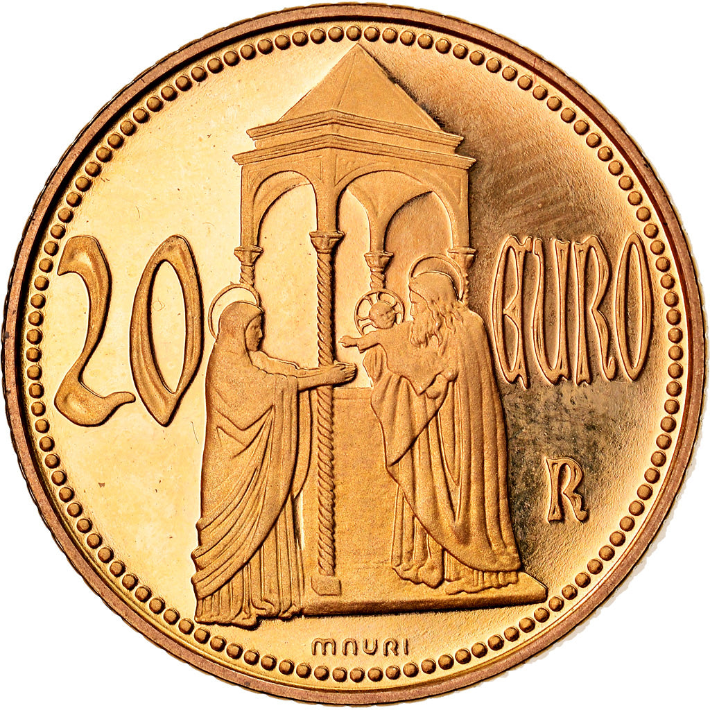 San Marino, 20 Euro, 2003, STGL, Gold, KM:455