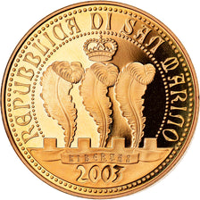 San Marino, 50 Euro, 2003, FDC, Or, KM:456
