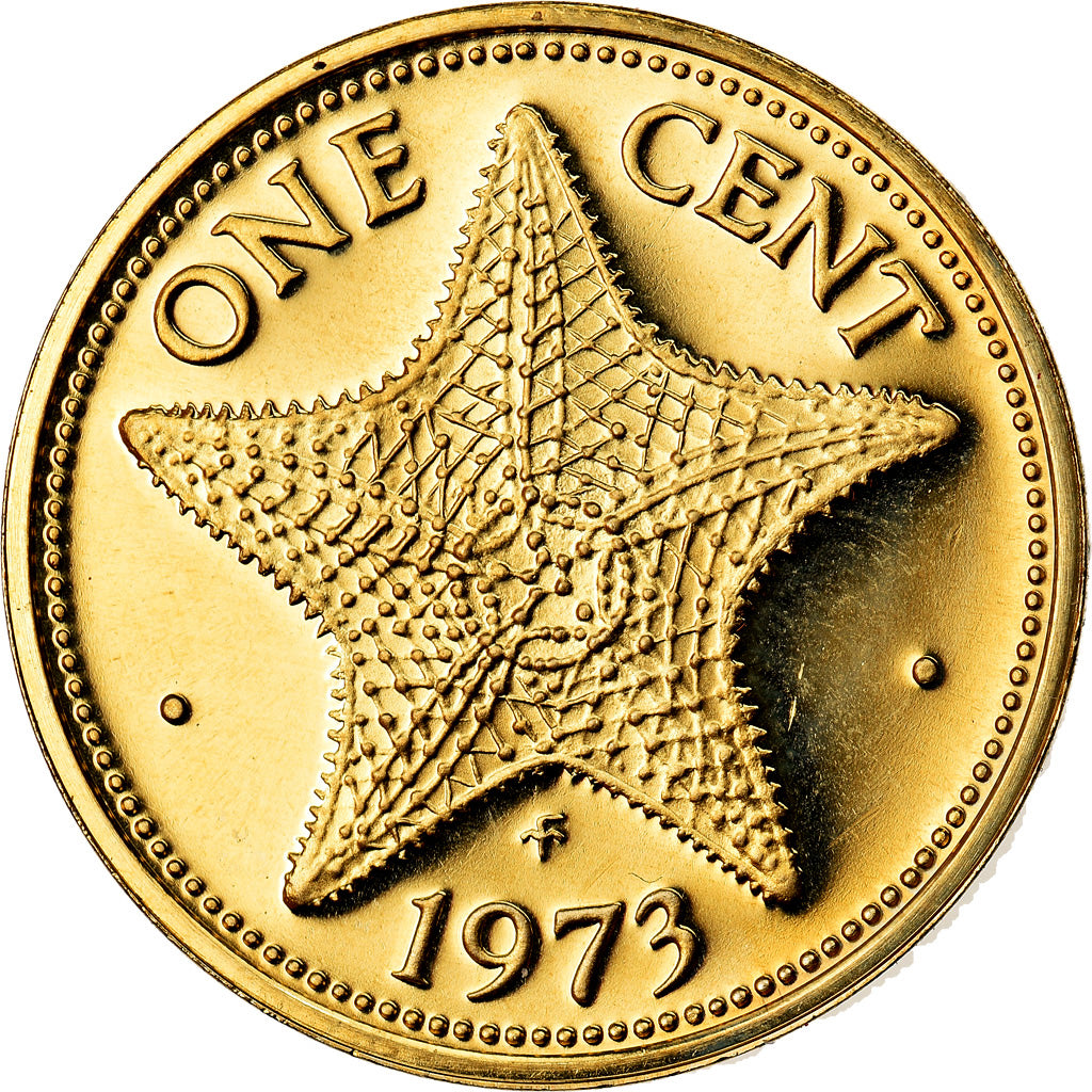 Münze, Bahamas, Elizabeth II, Cent, 1973, Franklin Mint, U.S.A., STGL, Messing