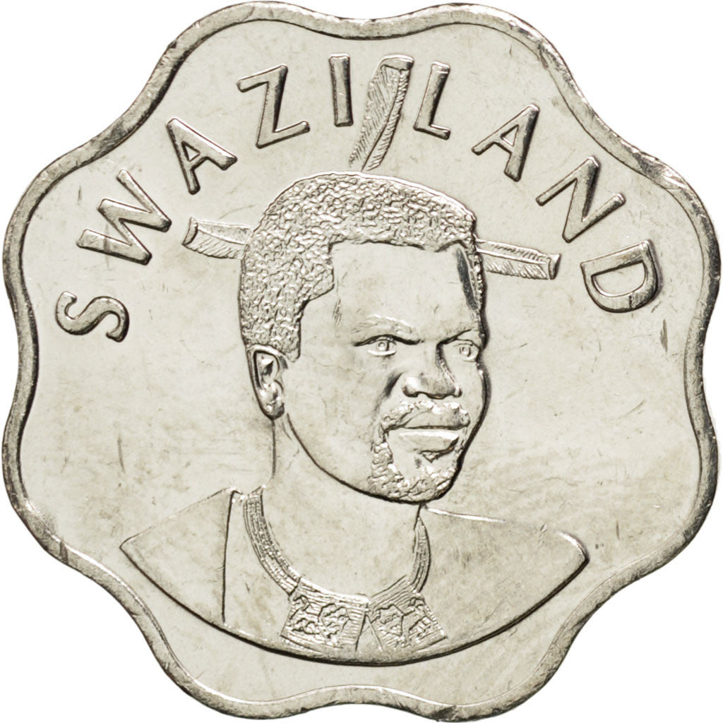 Monnaie, Swaziland, King Msawati III, 10 Cents, 2007, SPL, Copper-nickel, KM:49