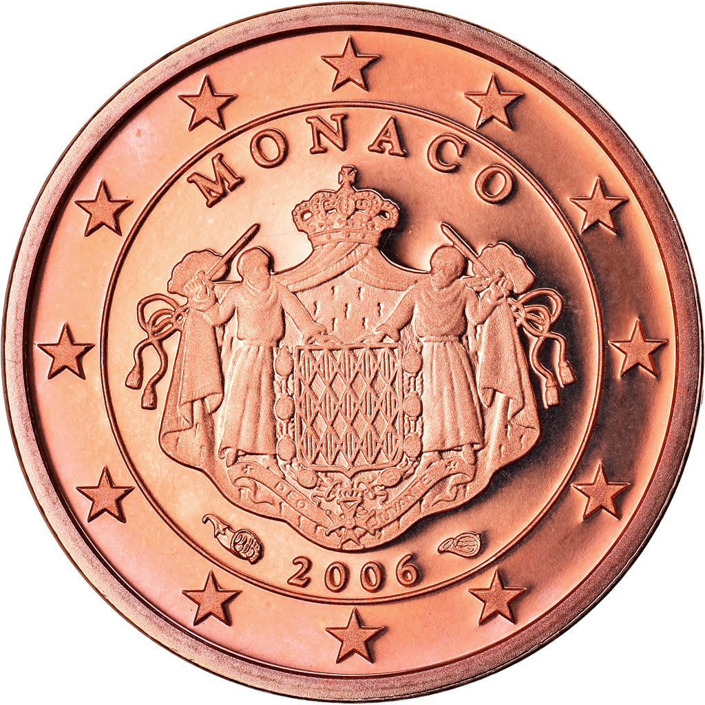 Monaco, Euro Cent, 2006, Proof, STGL, Copper Plated Steel, KM:188