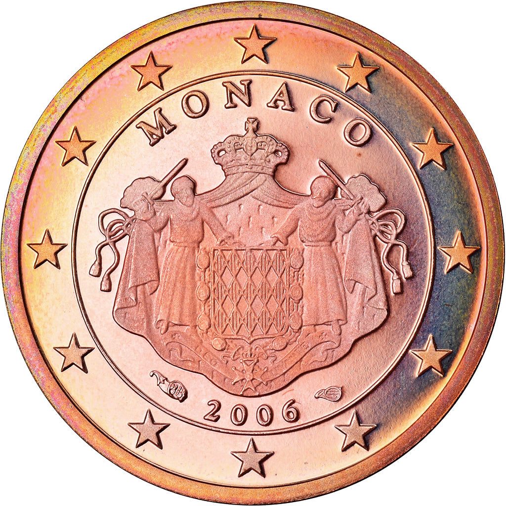 Monaco, 2 Euro Cent, 2006, Proof, STGL, Copper Plated Steel, KM:189