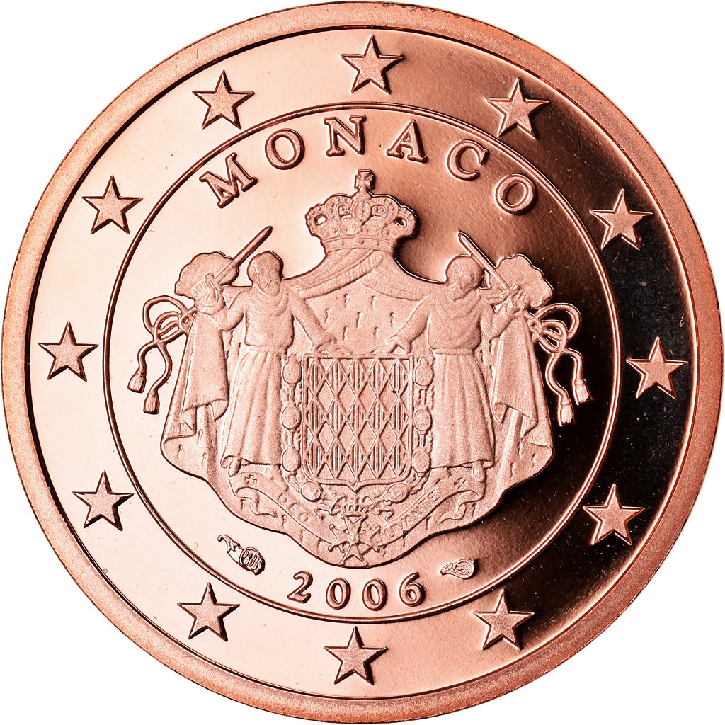 Monaco, 5 Euro Cent, 2006, Proof, STGL, Copper Plated Steel, KM:190