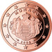 Monaco, 5 Euro Cent, 2006, Proof, STGL, Copper Plated Steel, KM:190