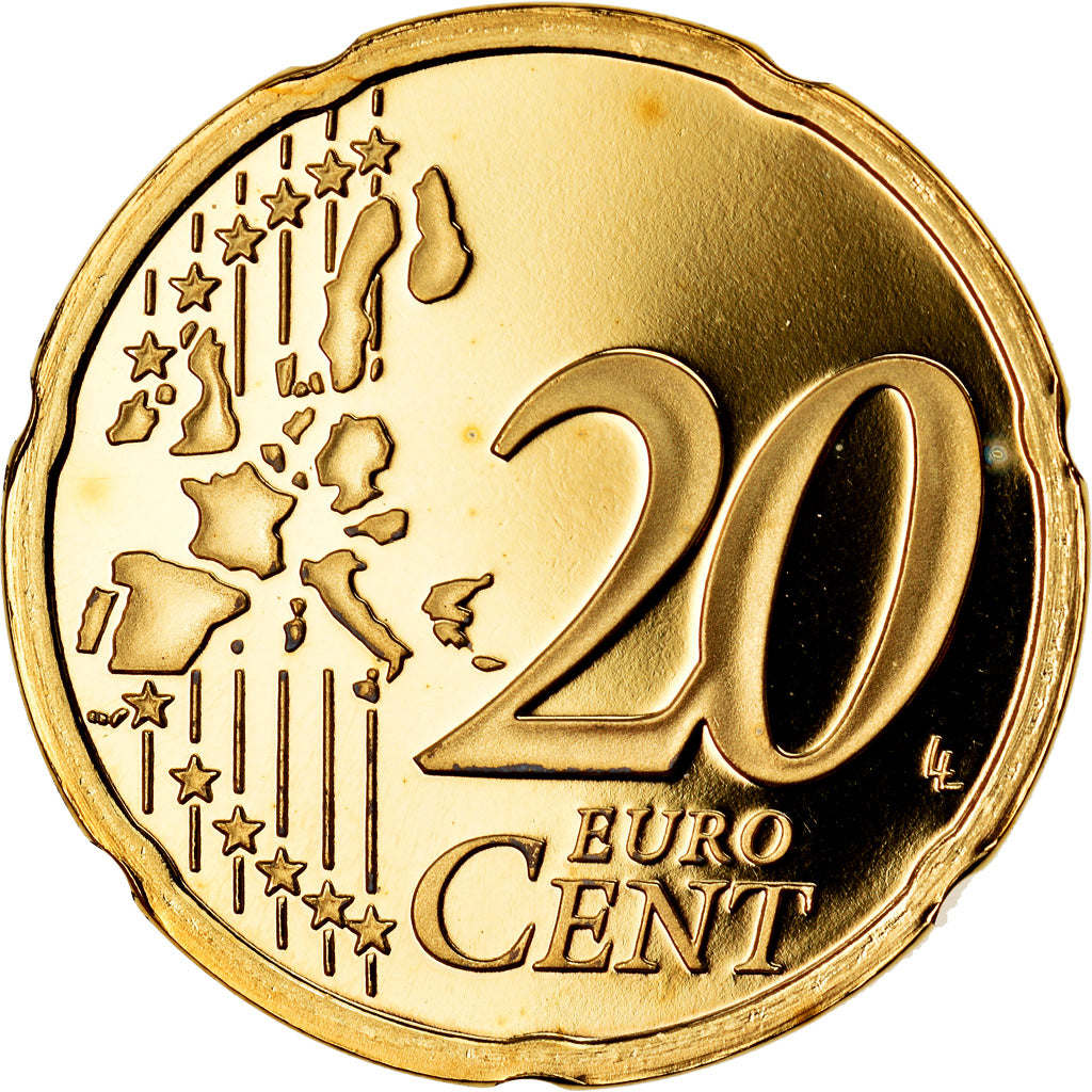 Monaco, 20 Euro Cent, 2006, Proof, STGL, Messing, KM:182