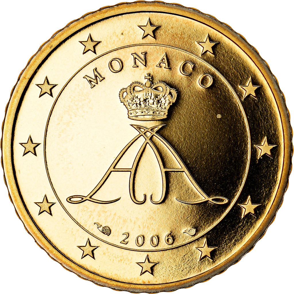 Monaco, 50 Euro Cent, 2006, Proof, STGL, Messing, KM:183