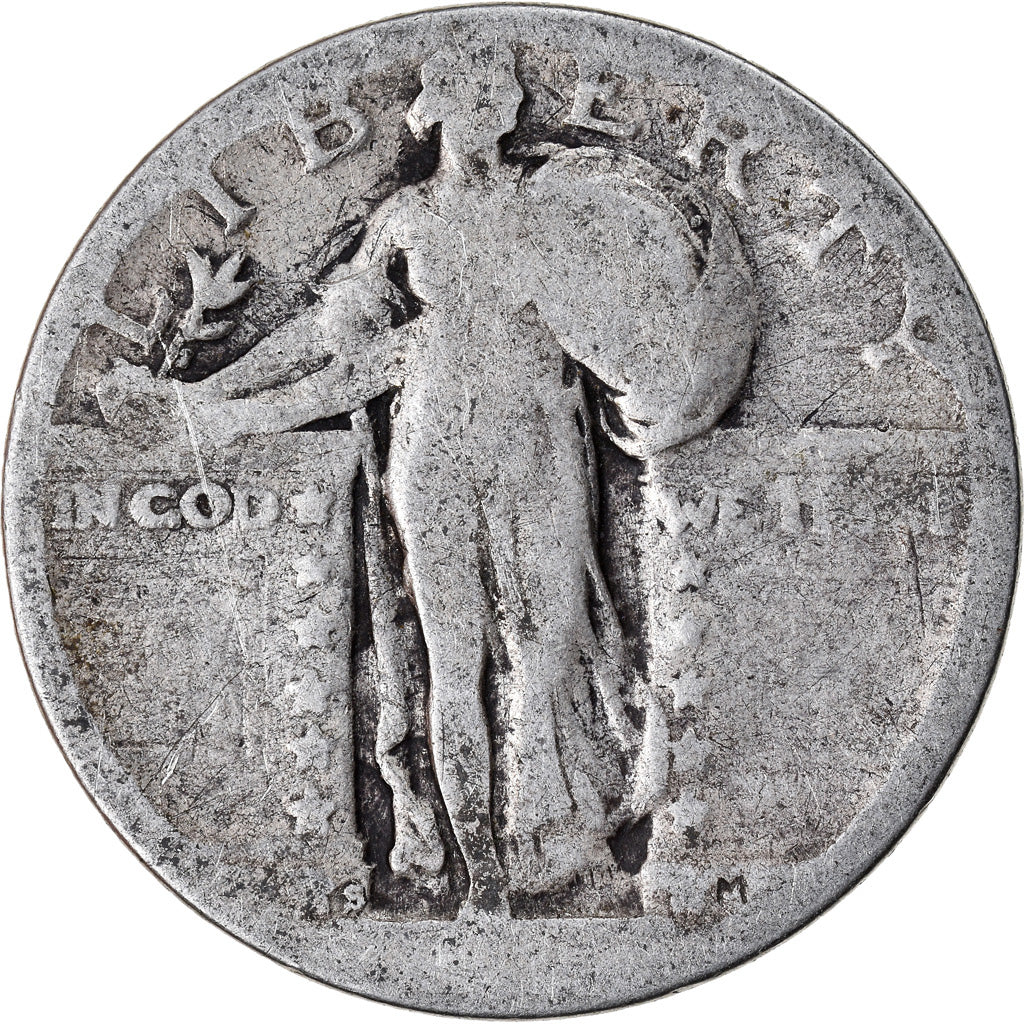 Coin, United States, Quarter, F(12-15), Silver, KM:145
