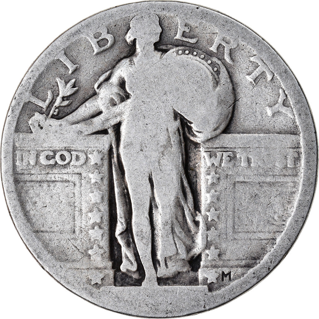 Monnaie, États-Unis, Quarter, B+, Argent, KM:145
