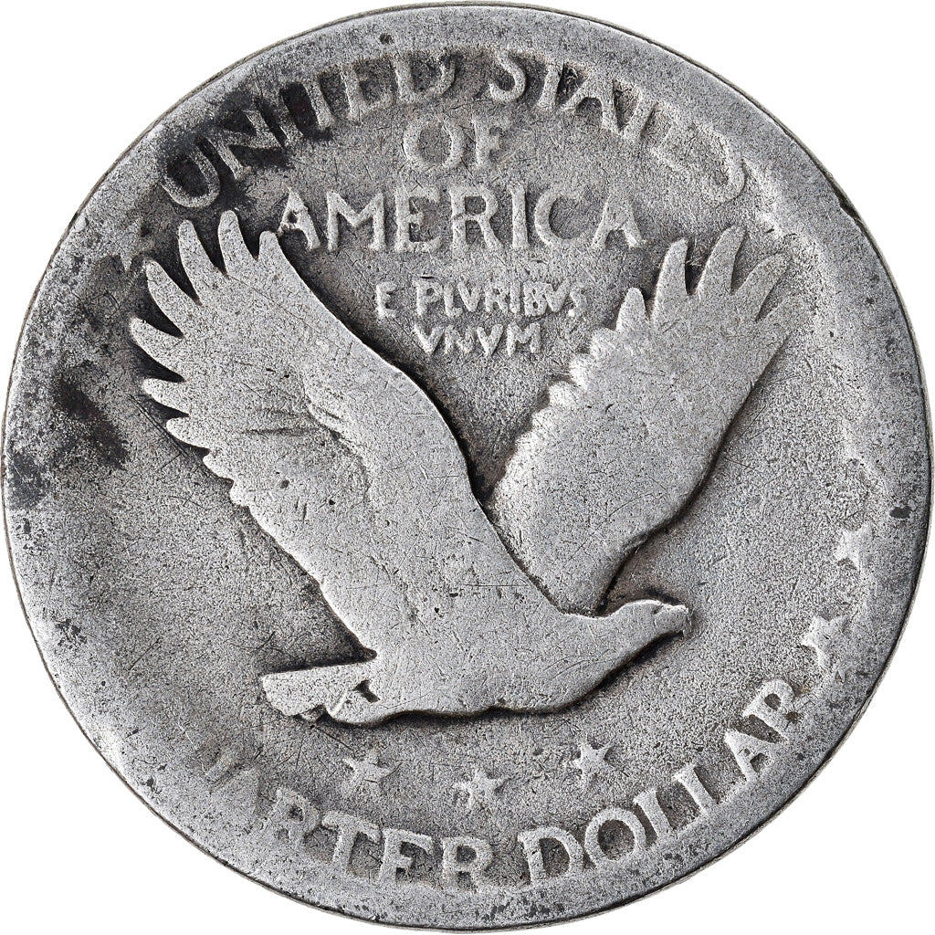 Monnaie, États-Unis, Quarter, B+, Argent, KM:145