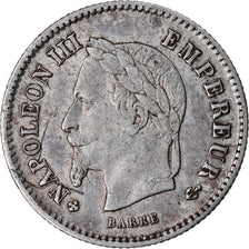 Moeda, França, Napoleon III, Napoléon III, 20 Centimes, 1867, Strasbourg