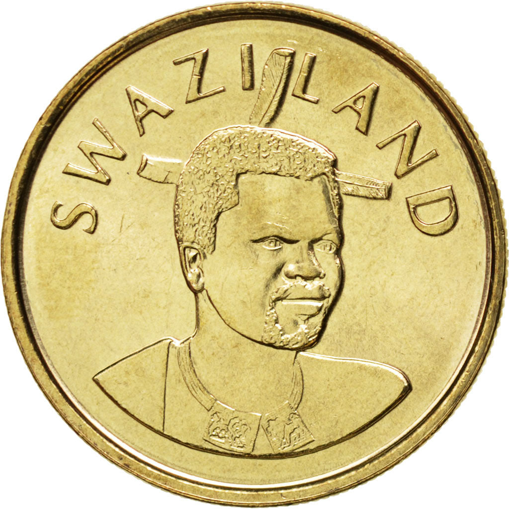 SWAZILAND, 2 Emalangeni, 2008, KM #46, MS(63), Brass, 4.90