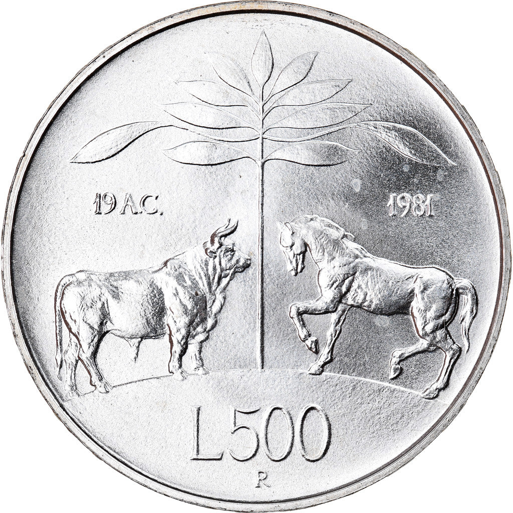 Moneta, Italia, 500 Lire, 1981, Rome, SPL, Argento, KM:110