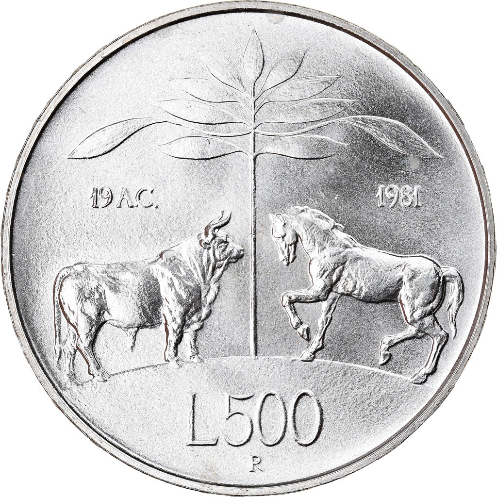 Münze, Italien, 500 Lire, 1981, Rome, UNZ, Silber, KM:110