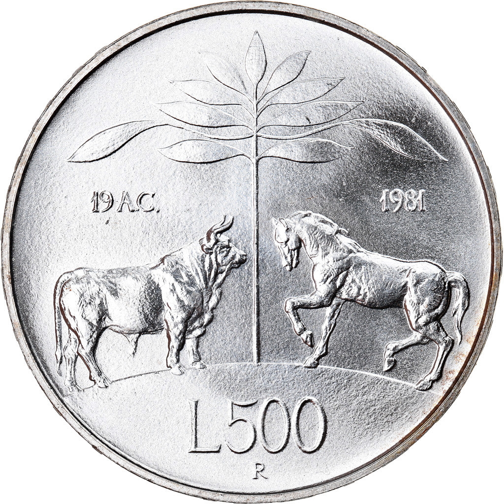 Munten, Italië, 500 Lire, 1981, Rome, UNC-, Zilver, KM:110