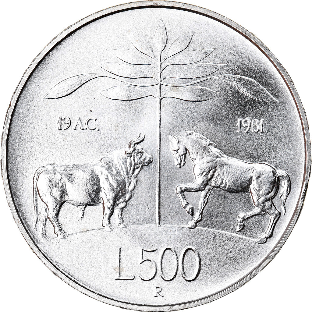 Moneta, Italia, 500 Lire, 1981, Rome, SPL, Argento, KM:110