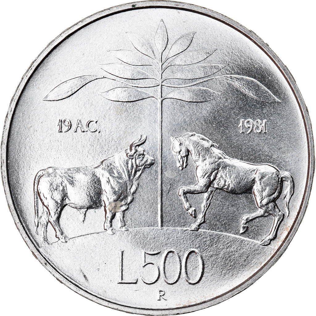 Münze, Italien, 500 Lire, 1981, Rome, UNZ, Silber, KM:110