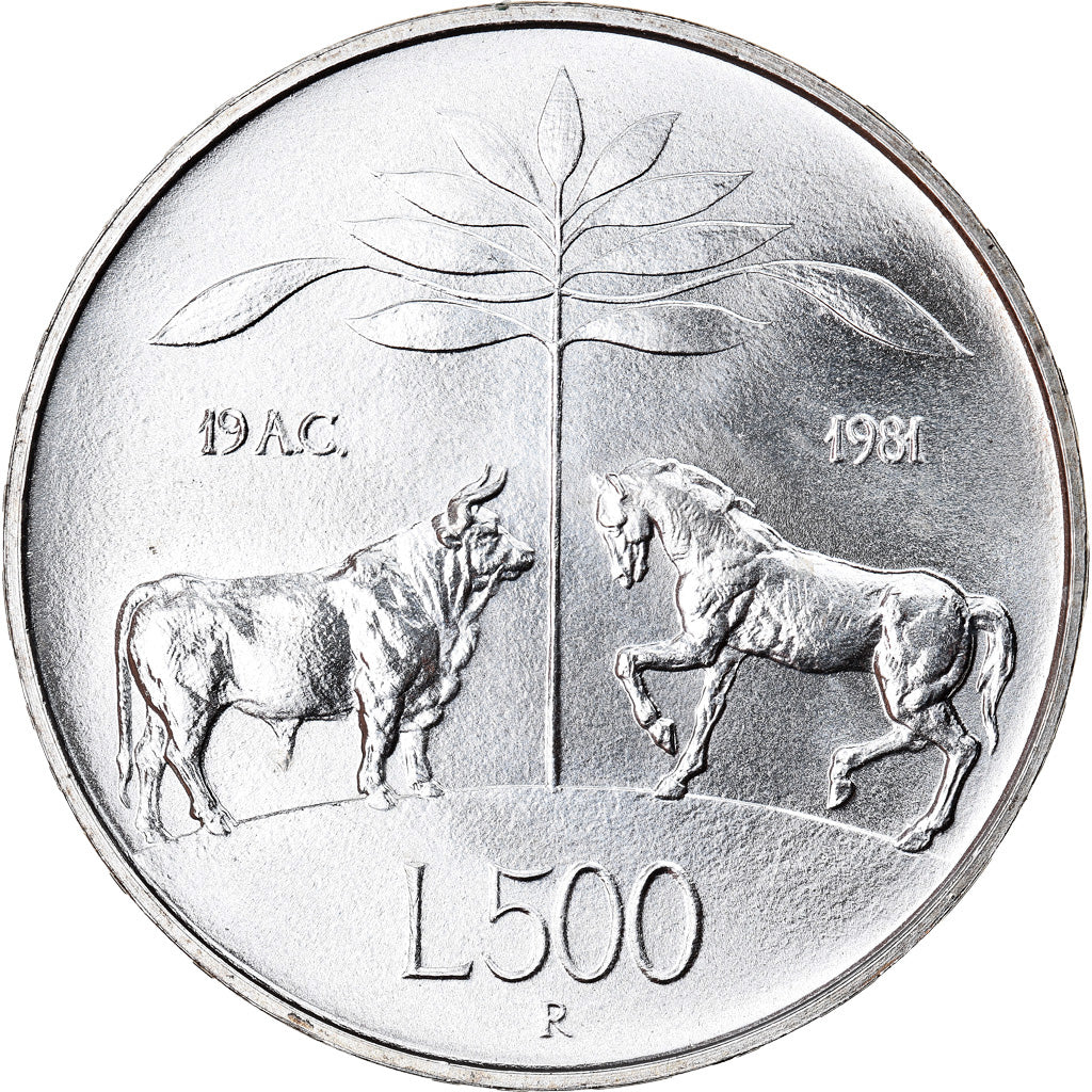 Moneta, Italia, 500 Lire, 1981, Rome, SPL, Argento, KM:110