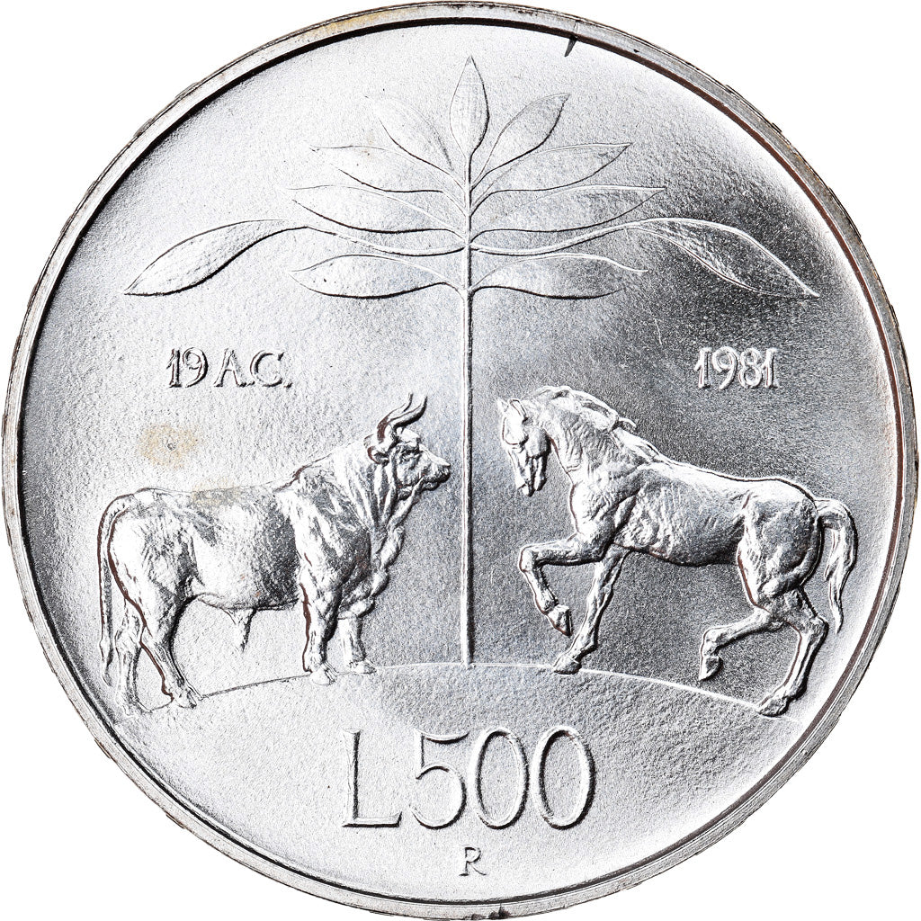Münze, Italien, 500 Lire, 1981, Rome, UNZ, Silber, KM:110