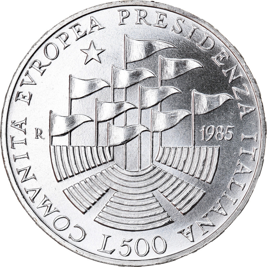Munten, Italië, 500 Lire, 1985, Rome, UNC-, Zilver, KM:115