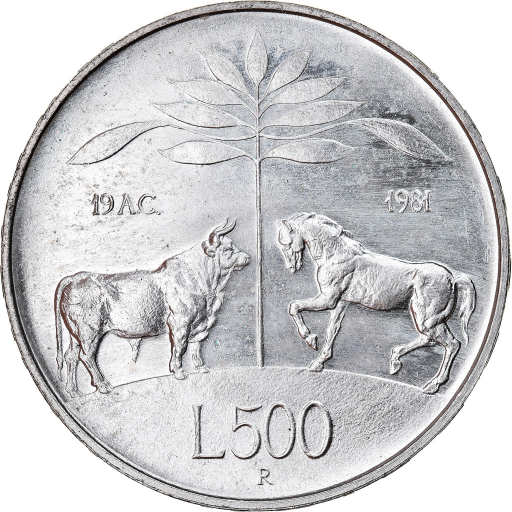 Munten, Italië, 500 Lire, 1981, Rome, UNC-, Zilver, KM:110