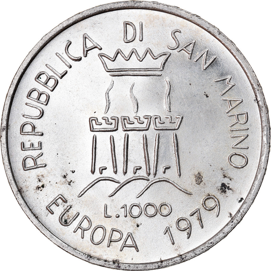 Moneta, San Marino, 1000 Lire, 1979, SPL, Argento, KM:98