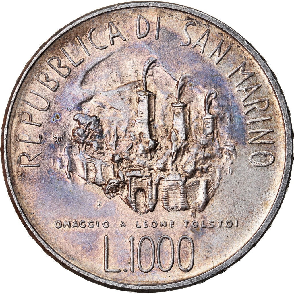 Coin, San Marino, 1000 Lire, 1978, AU(55-58), Silver, KM:85