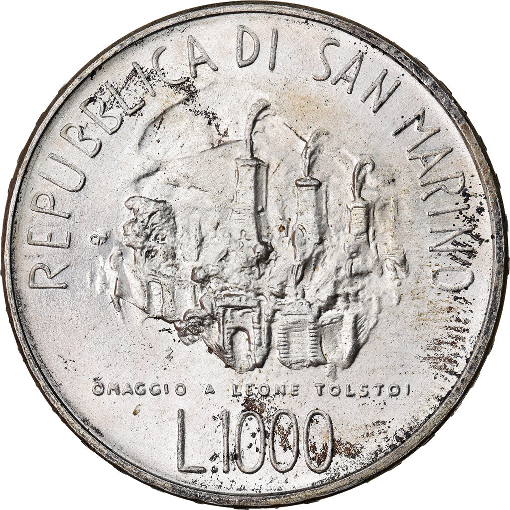 Moneda, San Marino, 1000 Lire, 1978, EBC, Plata, KM:85