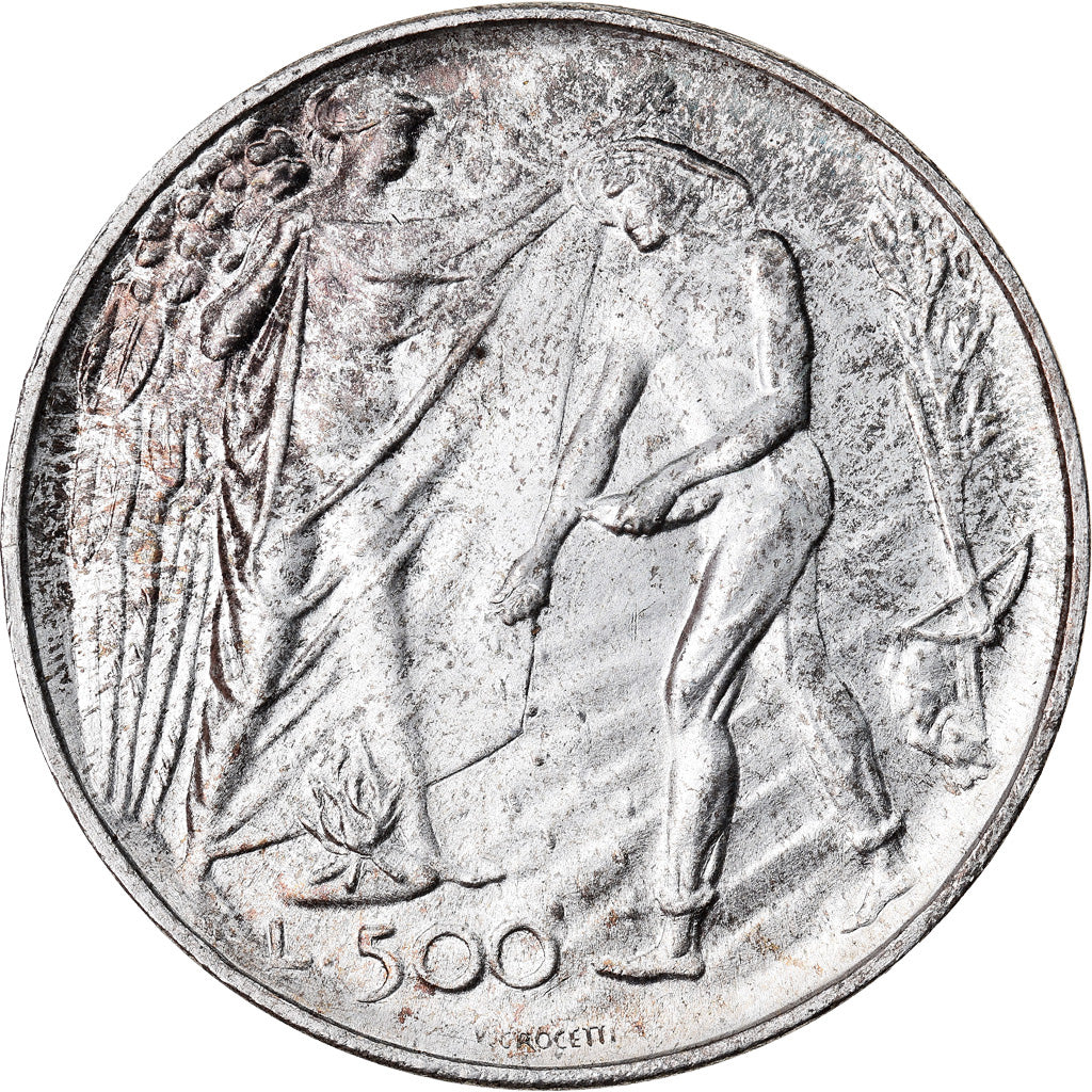 Coin, San Marino, 500 Lire, 1976, MS(60-62), Silver, KM:59