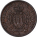 Moneda, San Marino, 5 Centesimi, 1935, Rome, MBC+, Bronce, KM:12