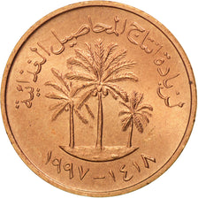 UNITED ARAB EMIRATES, Fils, 1997, KM #1, MS(63), Bronze, 15, 1.59