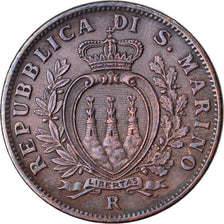 Monnaie, San Marino, 10 Centesimi, 1935, Rome, SUP, Bronze, KM:13