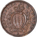 Moeda, San Marino, 10 Centesimi, 1936, Rome, EF(40-45), Bronze, KM:13