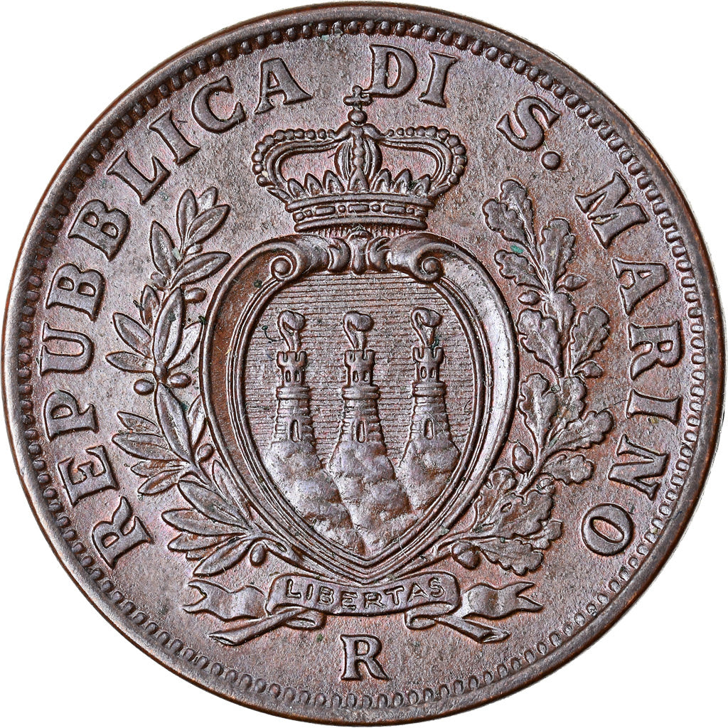 Moneta, San Marino, 10 Centesimi, 1937, Rome, SPL, Bronzo, KM:13
